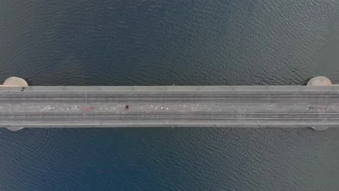 Railroad Bridge Top View Stock Footage 164217084