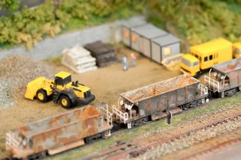 Railroad construction Stock Photos