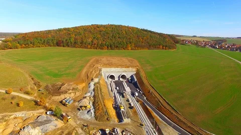 Railroad construction site Stock Footage 101084766