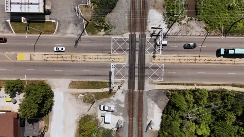 Railroad Crossing 4K Stock Footage 277918267