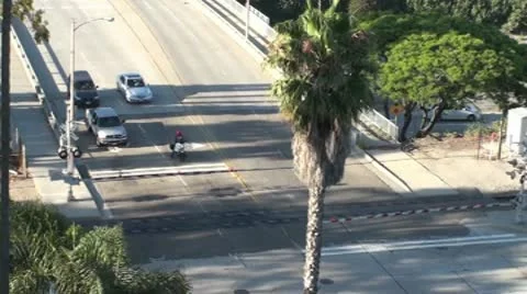 Railroad Crossing Video stock 10595428