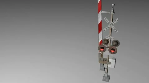 Railroad Crossing Stock Footage 10730331