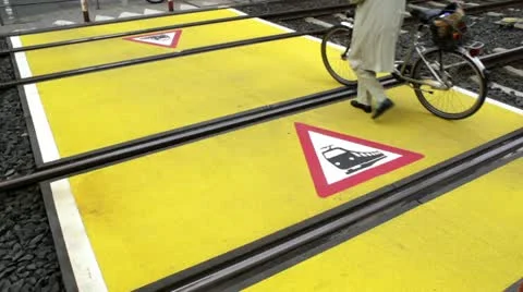 RAILROAD CROSSING Stock Footage 11406639