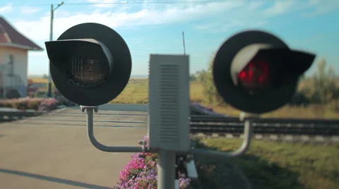 Railroad crossing Stock-Footage 68346131
