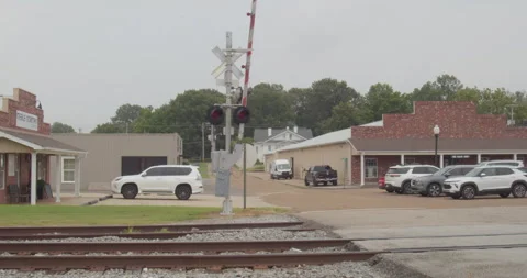 A railroad crossing Video stock 288447291