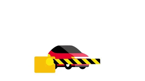Railroad Crossing Gate Stock Footage 335638257