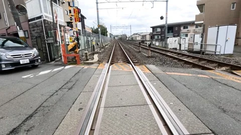 Railroad Crossing Traffic Sequence Stock Footage 289052169