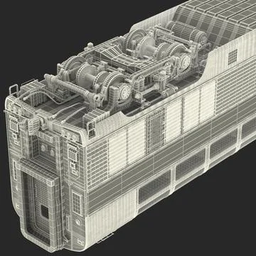 3D Model: Railroad Double Deck Lounge Car 3D Model #91475877