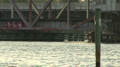 Railroad Drawbridge Video stock 377563