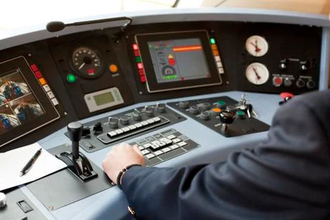 Railroad engineer Stock Photos