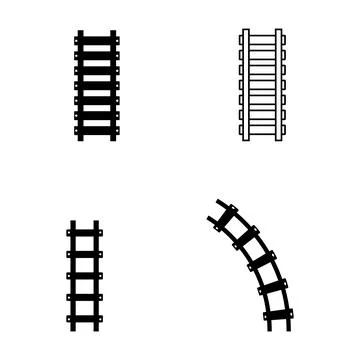 Railroad icon vector Stock Illustration