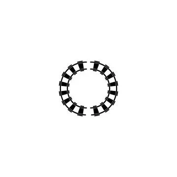 Railroad logo template Stock Illustration