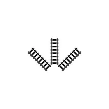 Railroad logo template Stock Illustration