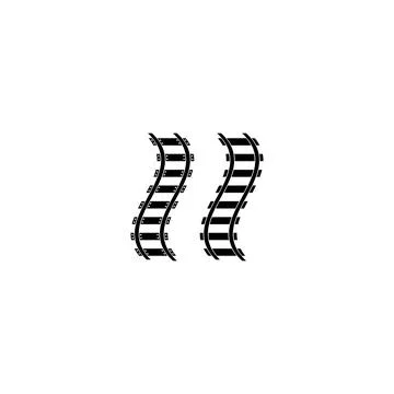 Railroad logo template Stock Illustration