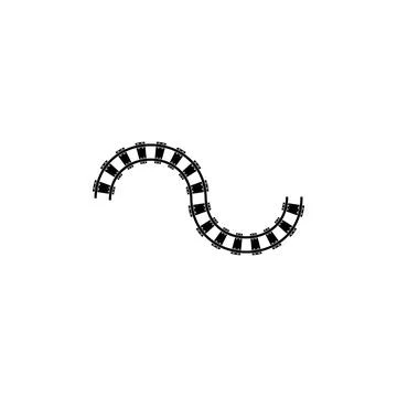 Railroad logo template Stock Illustration