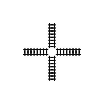Railroad logo template Stock Illustration