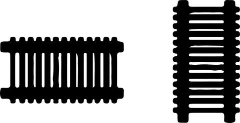 Railroad logo on white background Stock Illustration