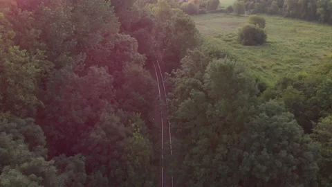 Railroad over the Thames River Stock Footage 169653845