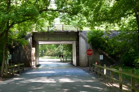 Railroad overpass Stock-Fotos