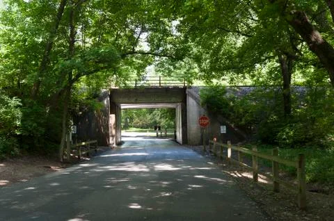 Railroad overpass Stock Photos