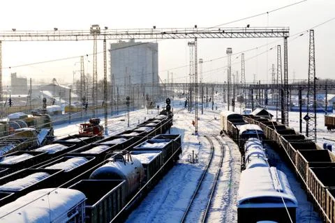 On the railroad Stock Photos