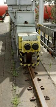 Railroad rolling heavy stand Stock Photos