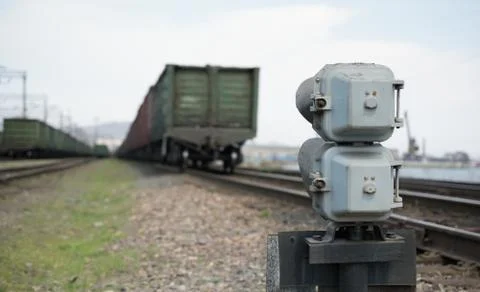 Railroad semaphore Stock Photos