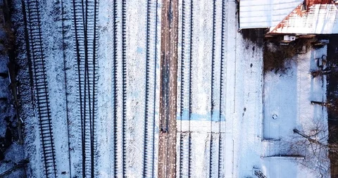 Railroad station Stock Footage 86273890