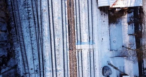 Railroad station Stock Footage 86273915