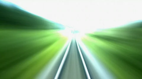 Railroad straight 15s Stock Footage