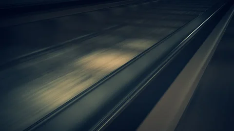 Railroad In Subway Tunnel Stock Footage 45836090