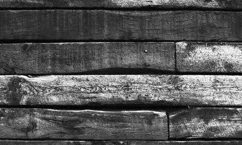 Railroad Tie Wall Stock Photos