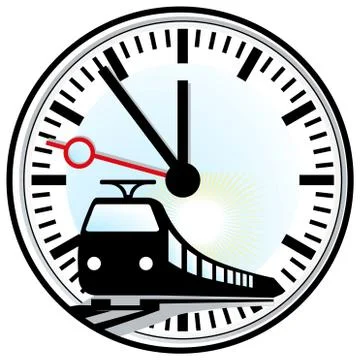 Railroad time rule Stock Illustration