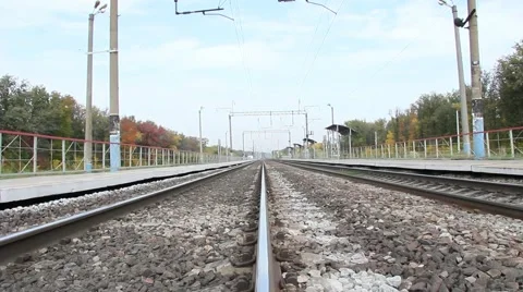 Railroad track 스톡 동영상 68224227