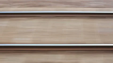 Railroad track at high speed Stock Footage 27074634
