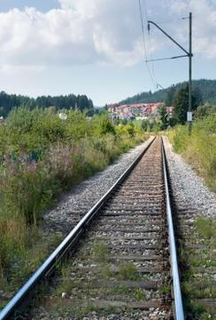 Railroad track Stock Photos