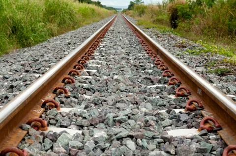Railroad track Stock Photos