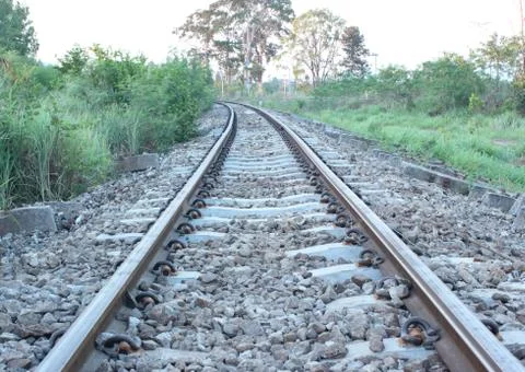 Railroad track Stock Photos