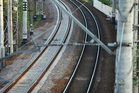 Railroad track Stock Photos