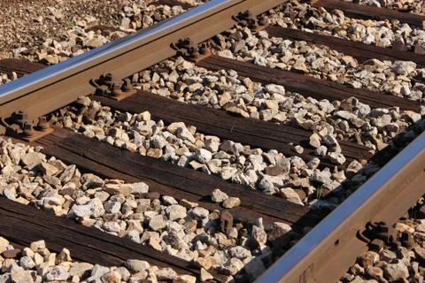 Railroad track Foto stock