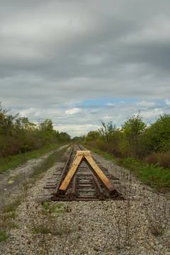 Railroad track Foto stock