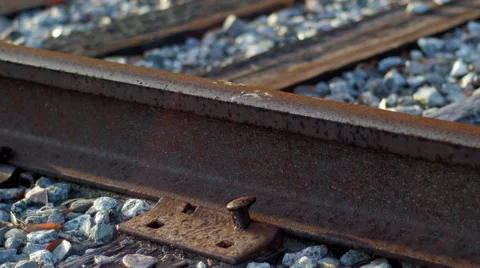 Railroad tracks, close, 4K Stock Footage 47259954