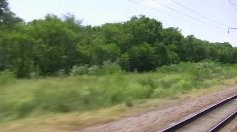 Railroad tracks Stock Footage 10820142