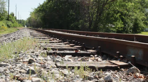 Railroad Tracks 스톡 동영상 24118671