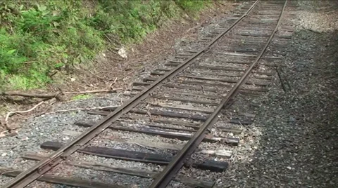 Railroad Tracks Stock Footage 29811738