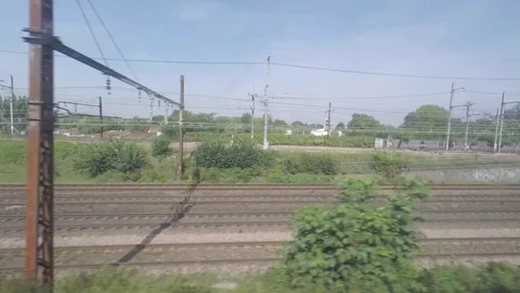 Railroad tracks Stock Footage 83423744