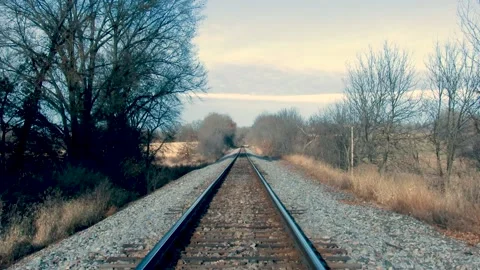 Railroad Tracks Stock Footage 166417900