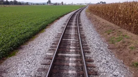 Railroad Tracks Stock Footage 291292387