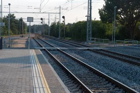 Railroad tracks Stock Photos