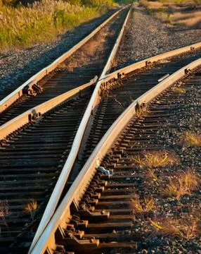 Railroad tracks Foto stock